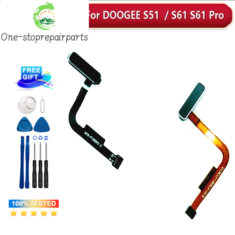 New Original DOOGEE S51 / S61 Power Button Key Flex Cable FPC Fingerprint Button Sensor Cable FPC Accessories For DOOGEE S61 PRO Doogee phone repair parts