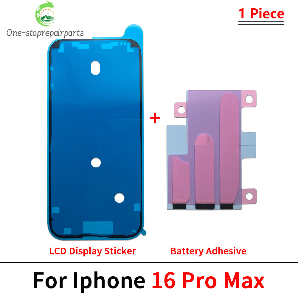 10Pcs, Waterproof Adhesive Sticker Screen Frame Bezel Seal Tape Battery Sticke For iPhone 11 12 13 14 15 16 Pro Max Plus X Xs iPhone phone repair parts