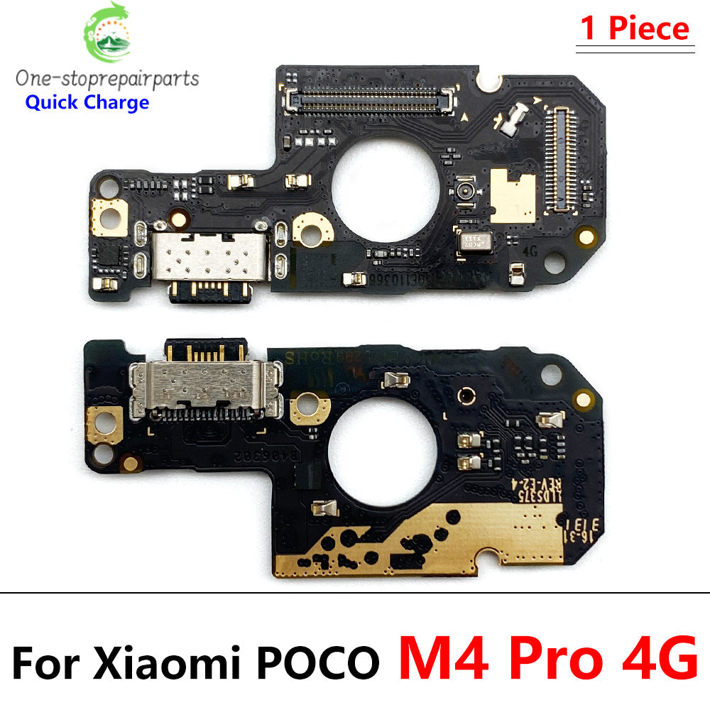 New For Xiaomi Poco M4 Pro 4G 5G Dock Connector Micro USB Charger Charging Port Flex Cable Microphone Board  Xiaomi  Xiao mi phone repair parts