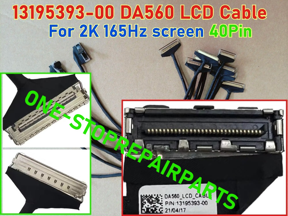 LCD Display Cable for Razer Blade 15 RZ09-0328 RZ09-0369 BASE RZ09-02705E75-R3U1 RZ09-0270 RZ09-0300 RZ09-0410 DA550 DA560 12935662-00 40PIN 12935663-00 13195393-00 12463211-00 N15RC2  Blade 15 17 14 EDP cable Razer laptop repair parts