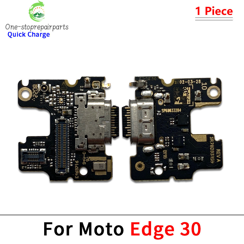10Pcs, USB Charge Port Dock Connector Charging Board Flex Cable For Moto Edge 20 Lite S 40 30 50 Neo Fusion Ultra Plus Pro 2021 Motorola phone repair parts