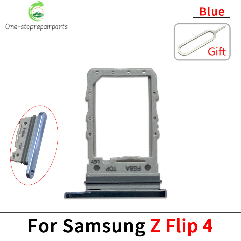 10Pcs/Lot, New For Samsung Z Flip 2 3 4 5 6 5G F711 F721 F731 F741 SIM Card Tray Slot Holder Adapter Accessories Samsung phone repair parts