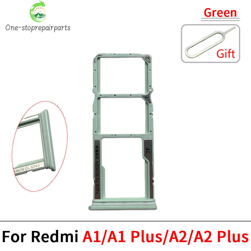 10Pcs/Lot, SIM Card Tray Slot Holder Adapter Accessories For Redmi A1 A2 A3 Plus Redmi phone repair parts