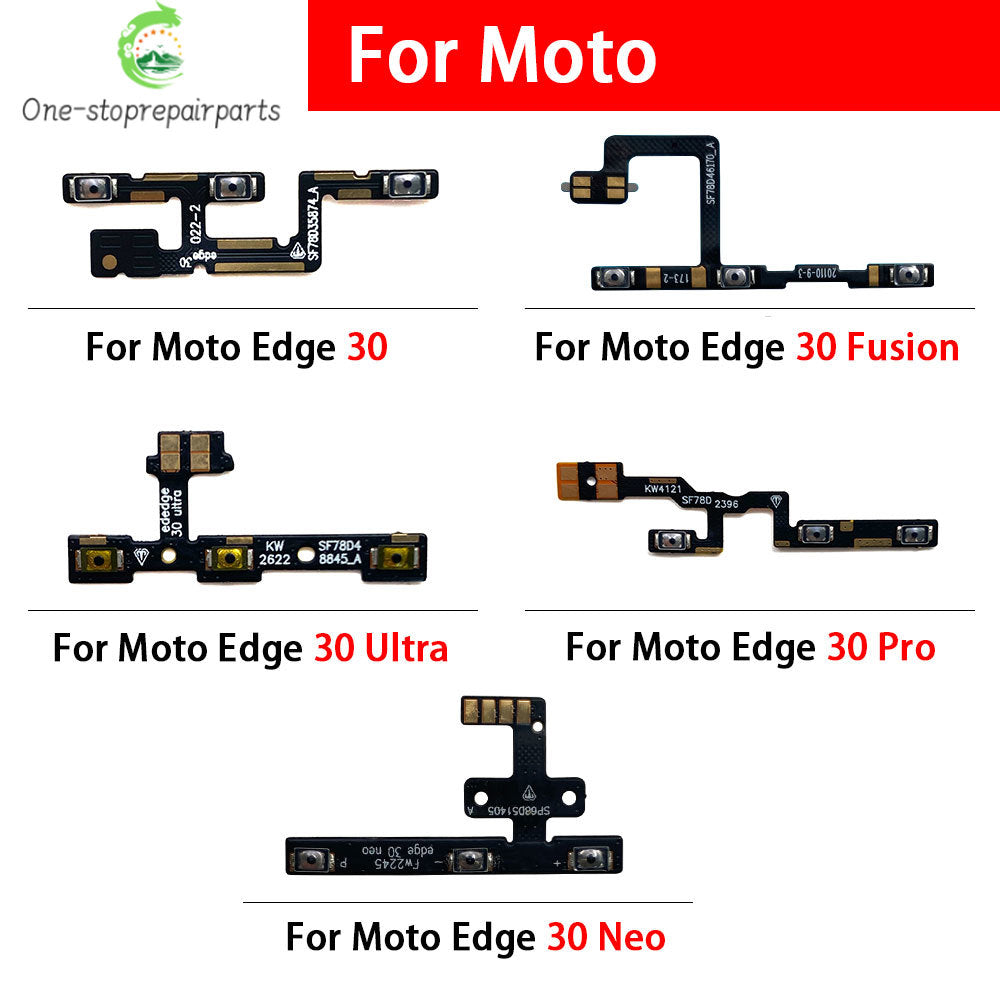 Power On Off Volume Button Flex Cable For Motorola Moto Edge 20 30 40 50 Pro Lite 30 Neo Ultra Fusion Plus Motorola phone repair parts