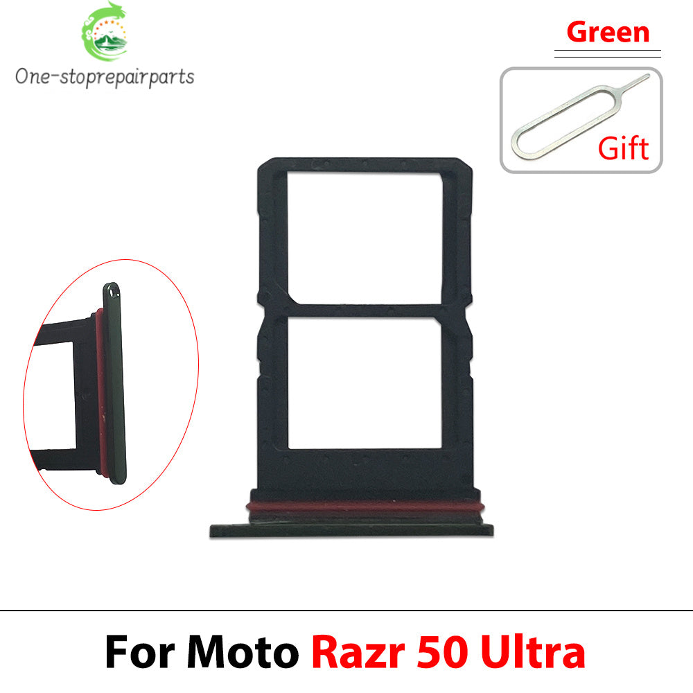 New For Motorola Moto Razr 40 50 Ultra 5G 2020 SIM Card Slot SD Card Tray Holder Adapter Motorola phone repair parts