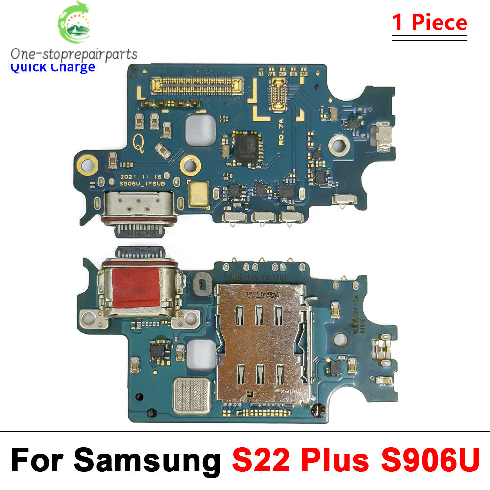 New USB Charger Dock Connector Charging Port Microphone Flex Cable For Samsung S21 S22 S23 S24 S25 Plus Ultra S21 Fe 5G S921U Samsung phone repair parts