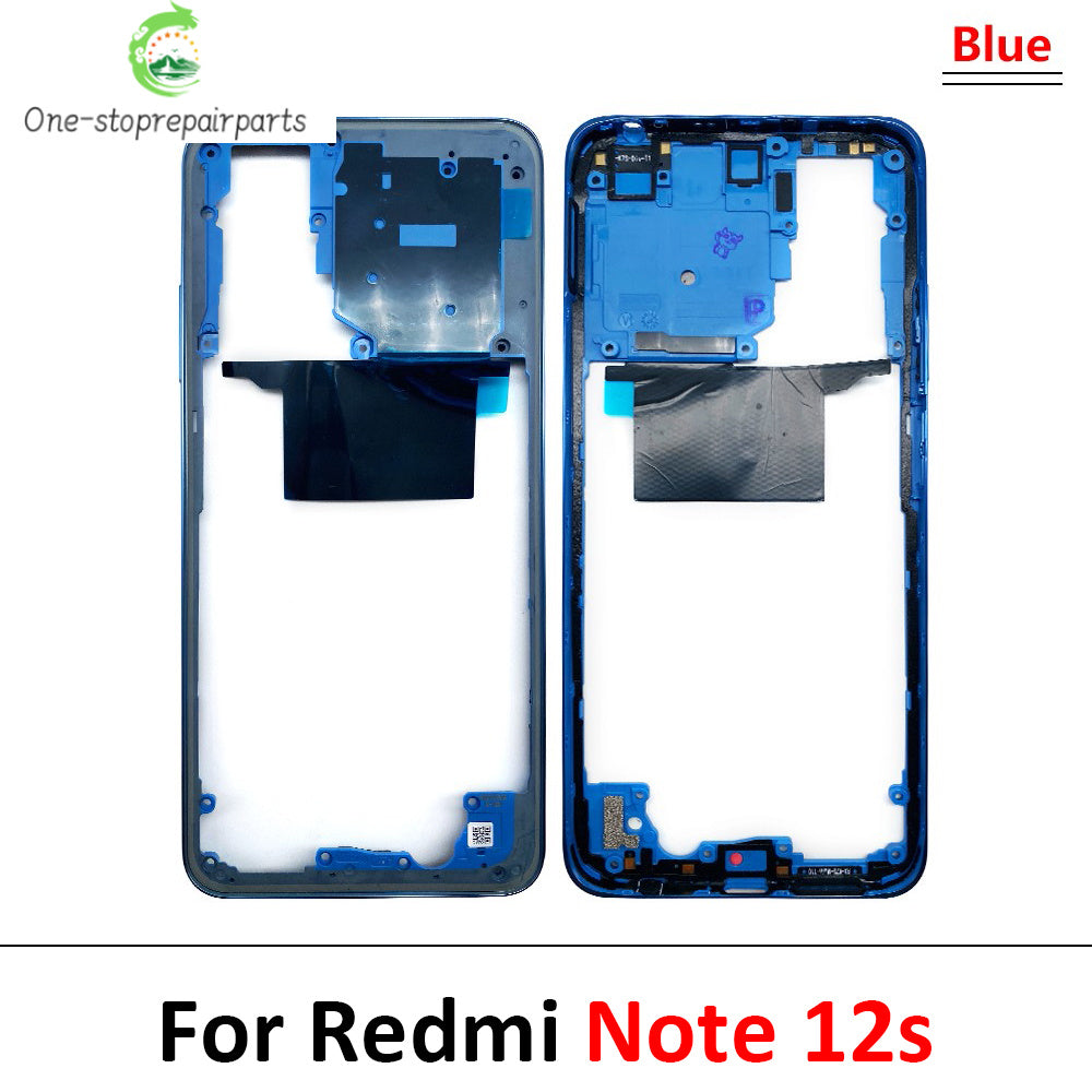 For Xiaomi Redmi Note 12 4G / Note 12 5G / Note 12 Pro 4G 5G / Note 12s Middle Frame Holder Housing Replacement Parts  Xiaomi  Xiao mi phone repair parts