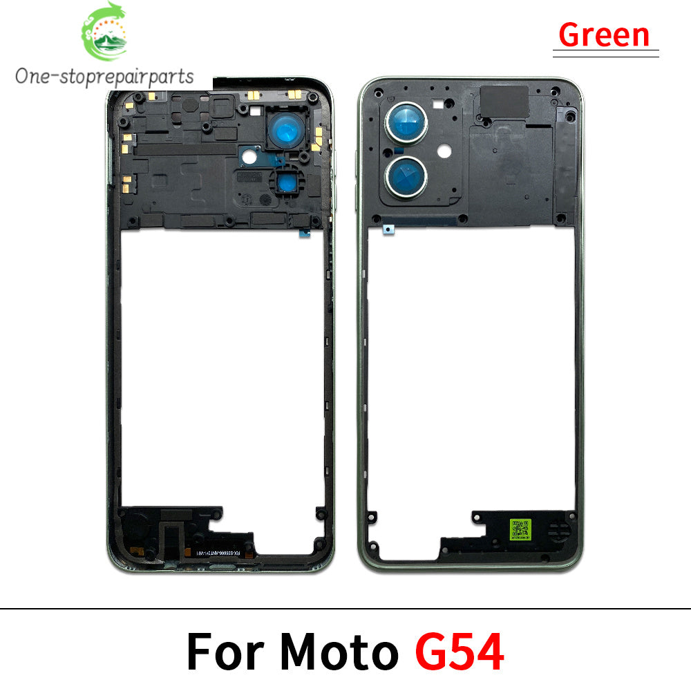 New Middle Frame Holder Housing Bezel Plate For Motorola Moto G04 G23 G34 G53 G54 G62 G72 G73 5G Replacement Repair Parts Motorola phone repair parts
