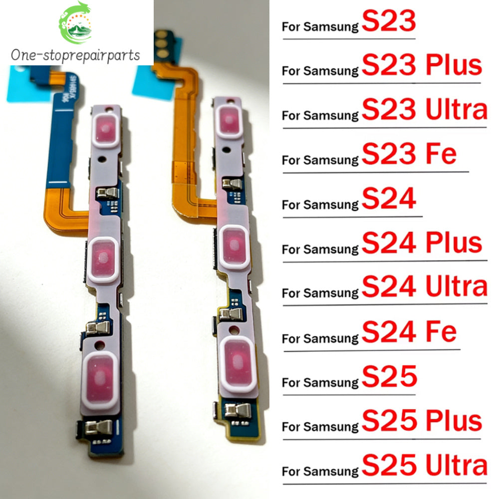 OEM Power On Off Volume Button Flex Cable For Samsung S25 S24 S23 S22 Plus Ultra S24 Fe S23 Fe With Waterproof Samsung phone repair parts