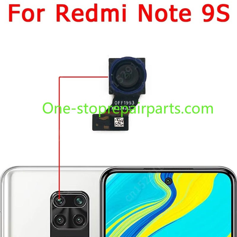 Rear Back Camera For Xiaomi Redmi Note 9 Pro 9S 9Pro Note9 Main Backside Camera Module Flex Replacement Spare Parts Xiaomi phone repair parts