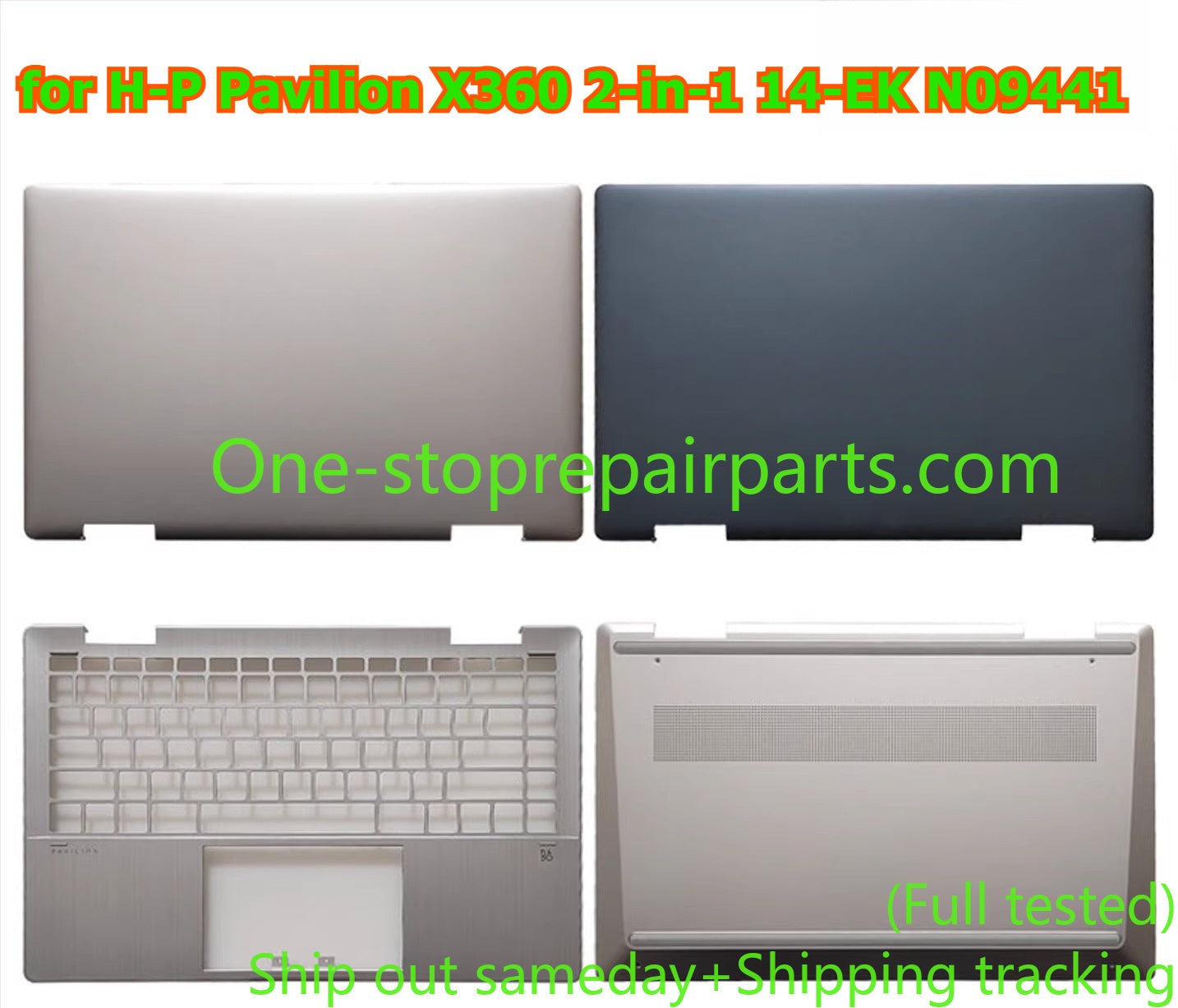 Cover case for HP Pavilion X360 2-in-1 14-EK N09441 lcd back housing bezel frame upper topcase palmrest buttom hinge shell