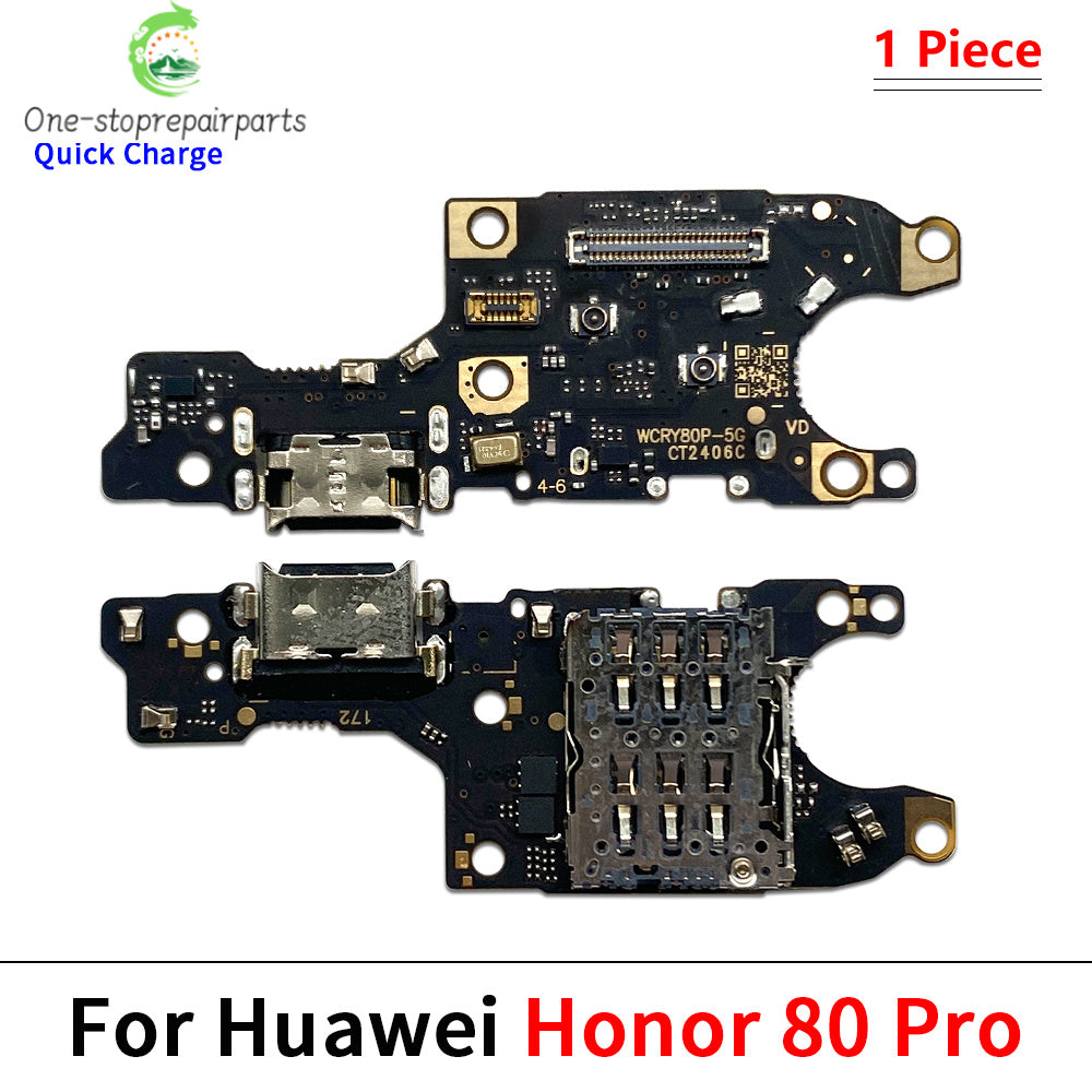 USB Charging Port Dock Charger Plug Connector Board Flex Cable For Huawei Honor 60 70 80 90 Pro Se Magic 4 5 6 Pro Lite Huawei phone repair parts