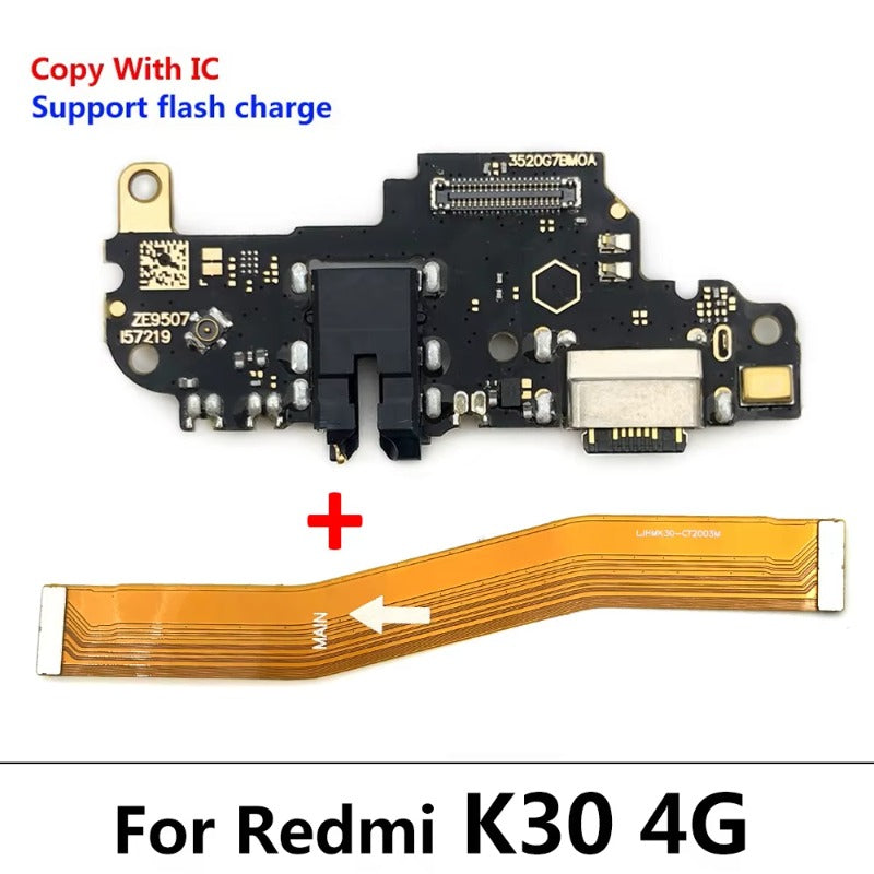 New For Xiaomi Redmi K30 4G 5G USB Charger Charging Dock Port Connector Flex Cable With Main Mainboard Flex Cable Xiaomi  Xiao mi phone repair parts