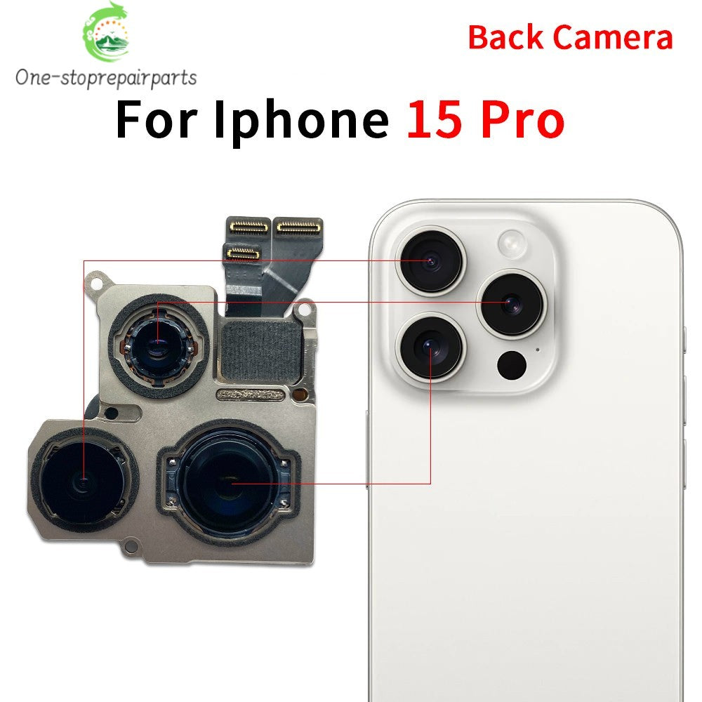 New For iPhone 11 12 13 14 15 Pro 11Pro 12Pro 13Pro 14Pro 15Pro Max Mini Plus Rear Big Back Camera Flex Cable Main Camera Module iPhone phone repair parts