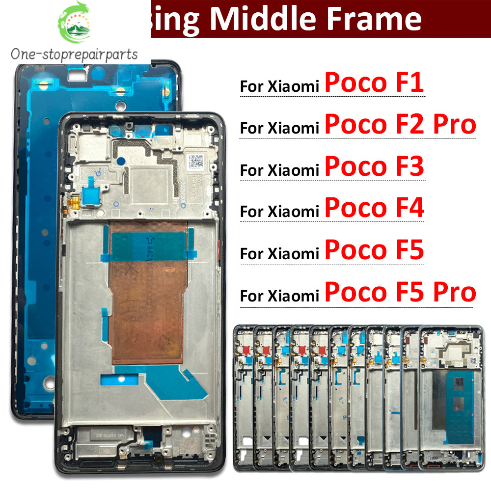 New Front Housing LCD Frame Screen Bezel Holder For Xiaomi Poco F1 F2 F3 F4 F5 Pro Replacement Parts Xiaomi  Xiao mi phone repair parts