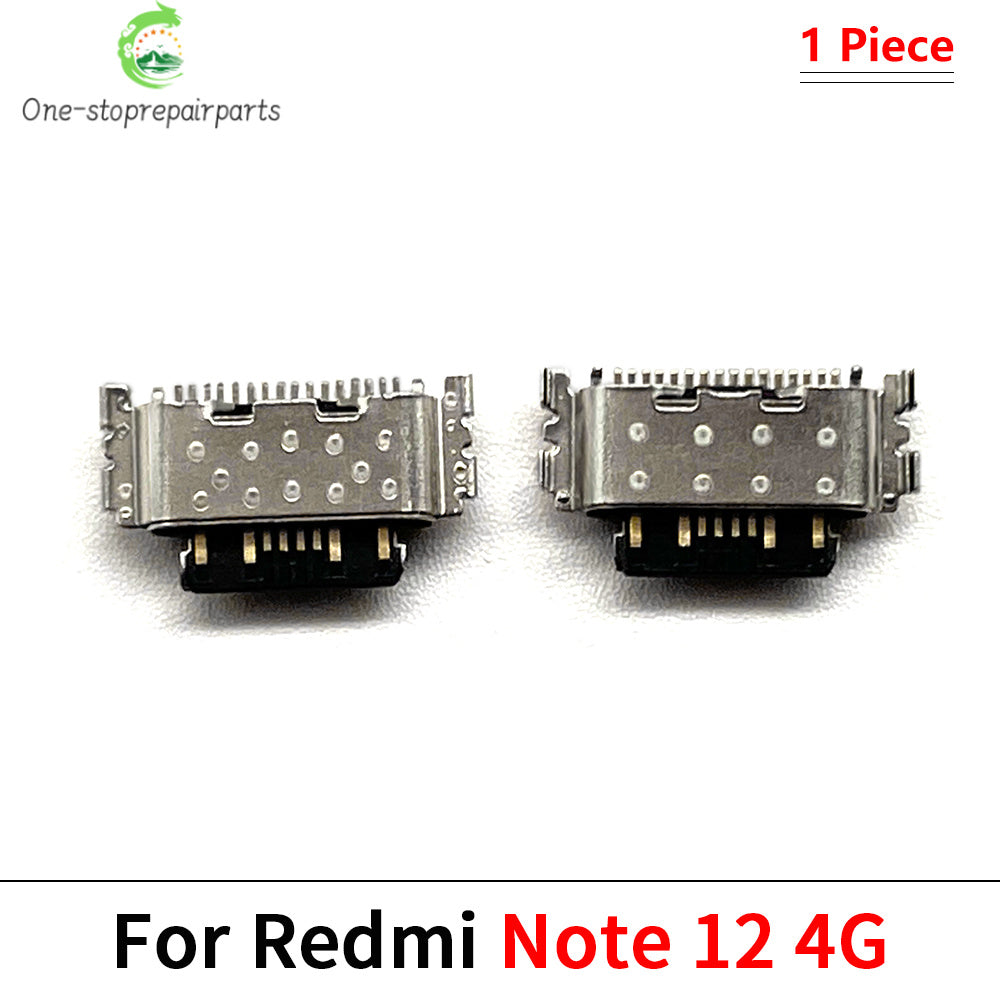 10Pcs, USB Jack Charging Socket Charger Port Dock Connector For Xiaomi Redmi Note 9 9s 10 10s 11 11s 12 12s 13 Pro Plus 4G 5G Xiaomi  Xiao mi phone repair parts