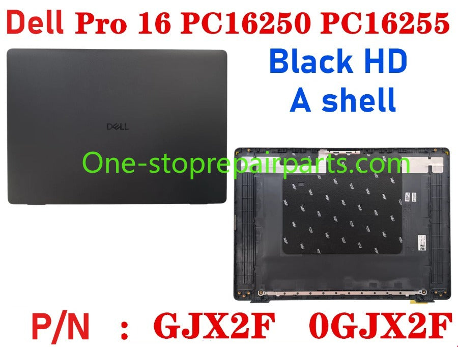 Cover case for Dell Pro 16 PC16250 PC16255 0D45TN 04TV1R 0FJ6FY 02XHM1 099TK0 02882N 0HNP7J 02XHM1 0GJX2F 0C8CKC 0964DF 0DR9PF 0HHMCK 0F9V30 0388WT 0H3K5C 0HR42X 01378G Lcd back housing bezel palmrest bottom lower cover hinge Dell laptop repair parts