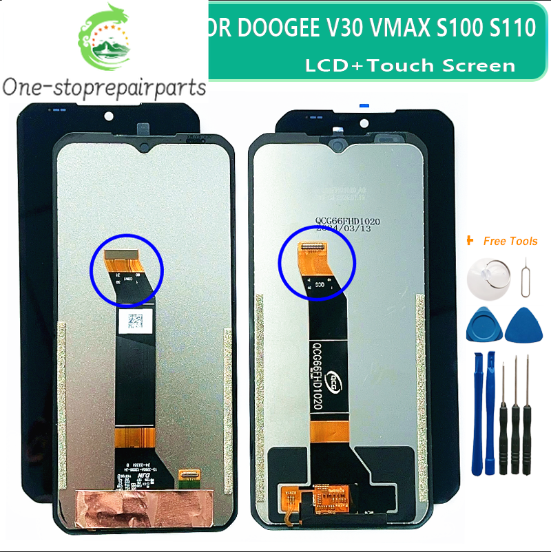 For DOOGEE V30 V31 GT v30 pro Vmax Plus S100 PRO S110 E S120 s108 DF10 PF10 Pro V Max E S100 E DF10 Pro DF20 S110GT LCD Display Doogee phone repair parts