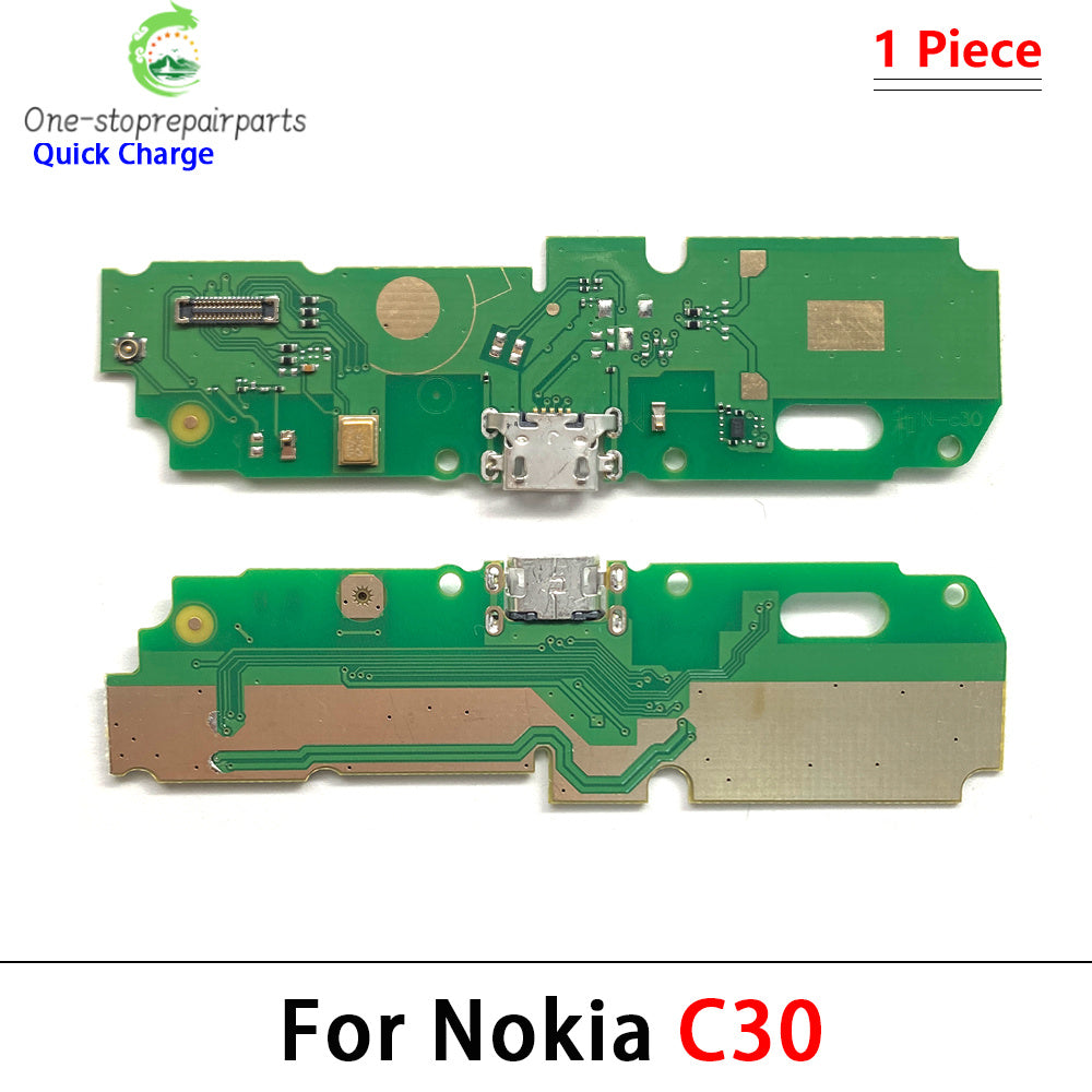 New For Nokia C1 C2 C12 C10 C20 C30 C21 Plus G10 G20 G50 G21 G11 USB Charging Board Port Dock Charger Connector Board Flex Cable Nokia phone repair parts