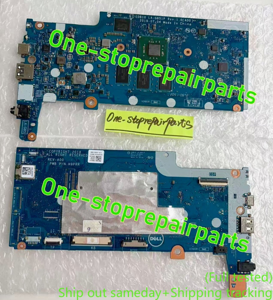 04YG5X for Dell 11 Chromebook 3100 Non-touch Motherboard 4GB RAM 16GB Storage Intel N4020 Processor No Daughterboard Connectors 083JTF LA-G851P 1MK85 H9PRR EDB10 System Board