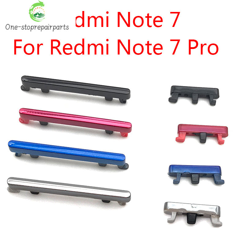 50Pcs/Lot, Volume Power Button Side Key For Redmi Note 7 8 9 9S Pro Replacement Parts