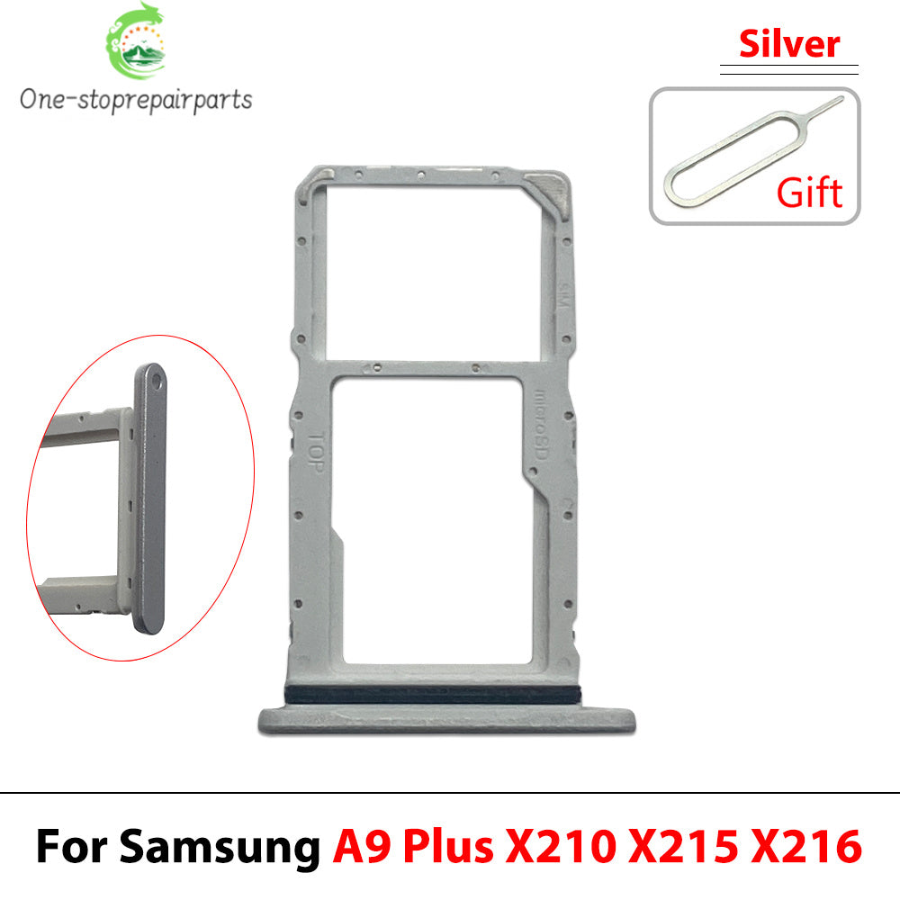 New For Samsung Tab A9+ A9 Plus 11" X210 X215 X216 SIM Card Tray Slot Micro SD Chip Holder Pocket Drawer Dual Single SIM Card Samsung phone repair parts