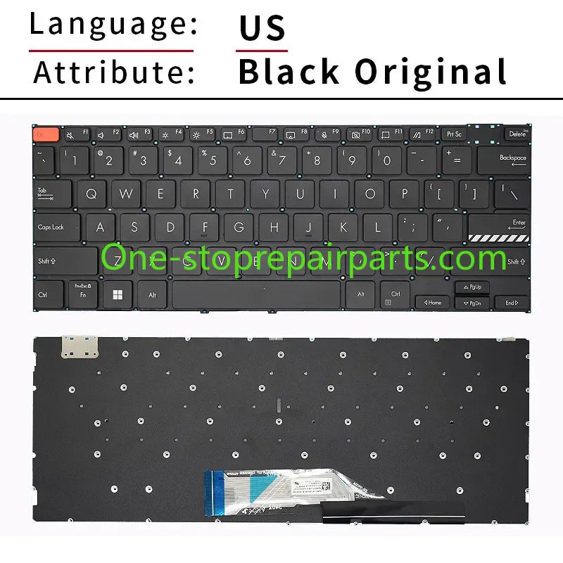 New US/RU/UK Russian Keyboard For ASUS Vivobook S14 Pro14 M3402 X3402 K3402 K3402Z K3402ZA  ASUS laptop repair parts