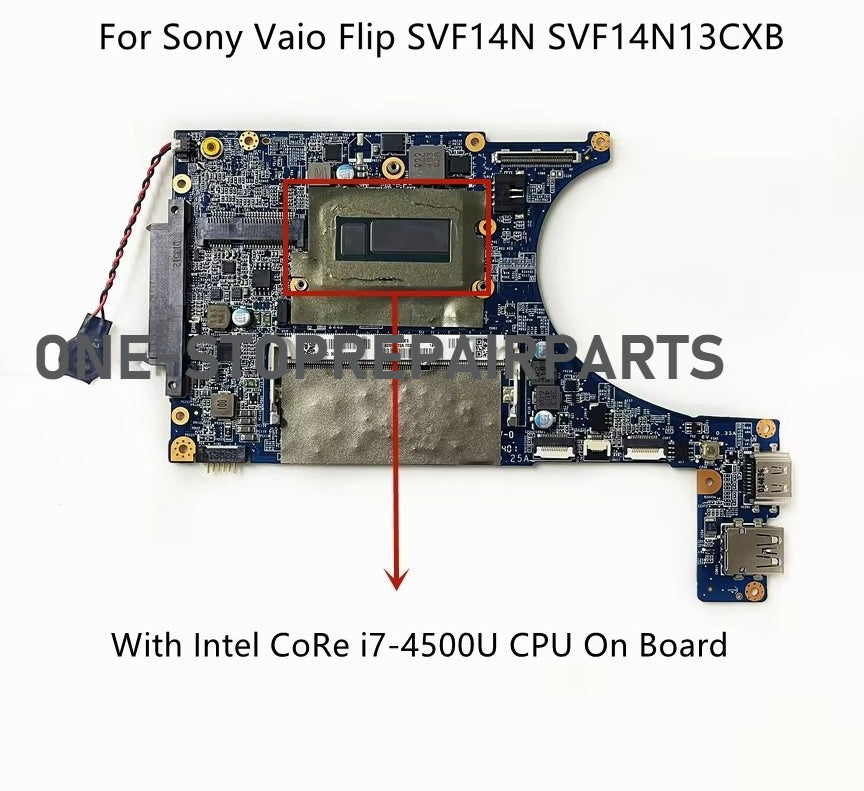 DA0FI2MB6F0 For Sony Vaio SVF14N SVF14N13CXB SVF14N18SCB Laptop Motherboard With Intel i5 i7 CPU DDR3 A2011122A A2011121A Sony laptop repair parts