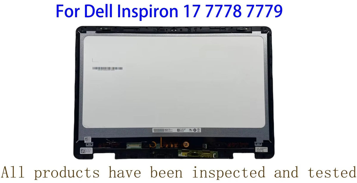Original For Dell Inspiron 17 7778 7779 7773 Laptop 17.3 Inch LCD Screen Assembly Touch Screen With Frame FHD Replacement Dell laptop repair parts