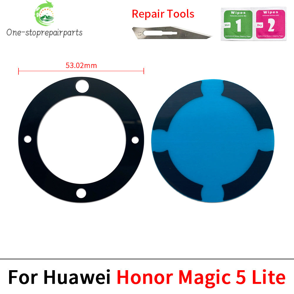 10Pcs, New For Huawei Honor Magic 4 5 6 Lite Pro 5G Camera Glass Lens Back Rear Camera Glass Lens with Adhesive Huawei phone repair parts