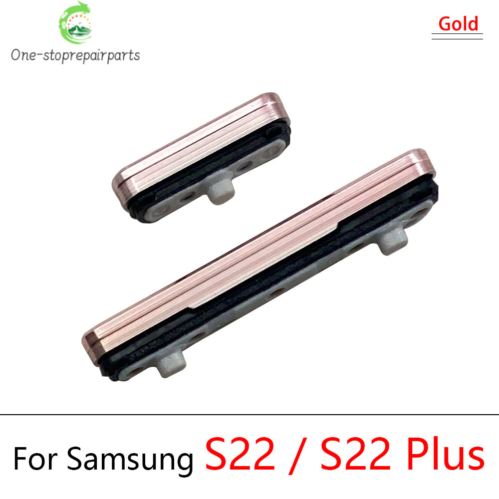 For Samsung S22 S23 Plus Ultra 5G Power Button + Volume Side Button Key Replacement Parts Samsung phone repair parts