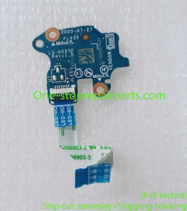 Switch Power Button Board with Cable for Lenovo ThinkBook 14 G3 ITL ACL K4e-ITL E4-ITL LS-K053P LS-K057P 5C50S25134 5C50S25158