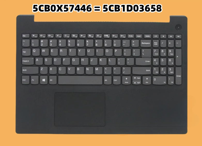 For Lenovo IdeaPad 3-15IML05 2020 palmrest upper case keyboard 5CB1D03658 5CB0X57446