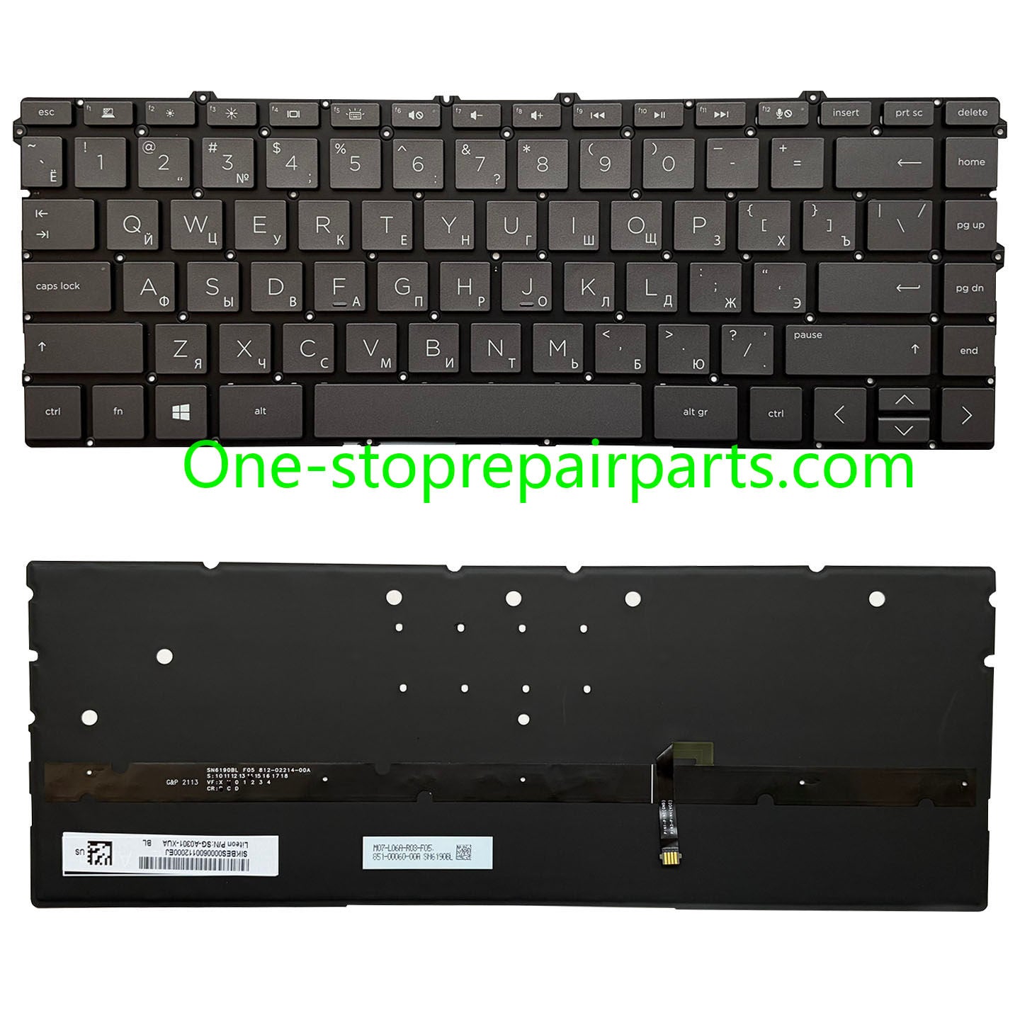 Upper Keyoard  for HP Spectre X360 13-AW TPN-Q225 UK/SP/RU/LA US