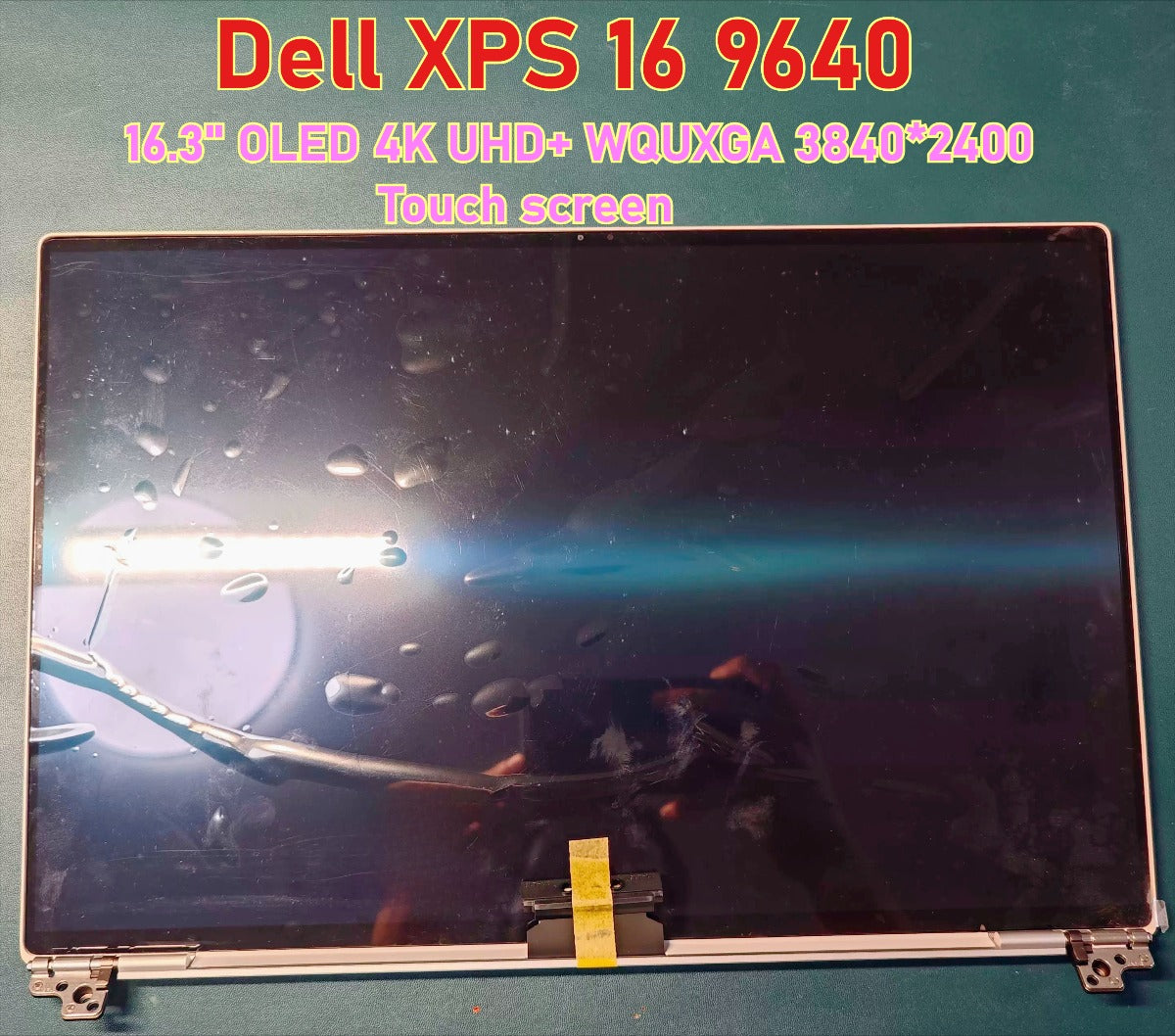 Platinum Silver 16.3 inch 0MP0R5 Dell XPS 16 9640 16.3" inch SDC4196 4K OLED UHD 3840X2400 Silver LCD Touch Screen Assembly Dell laptop repair parts