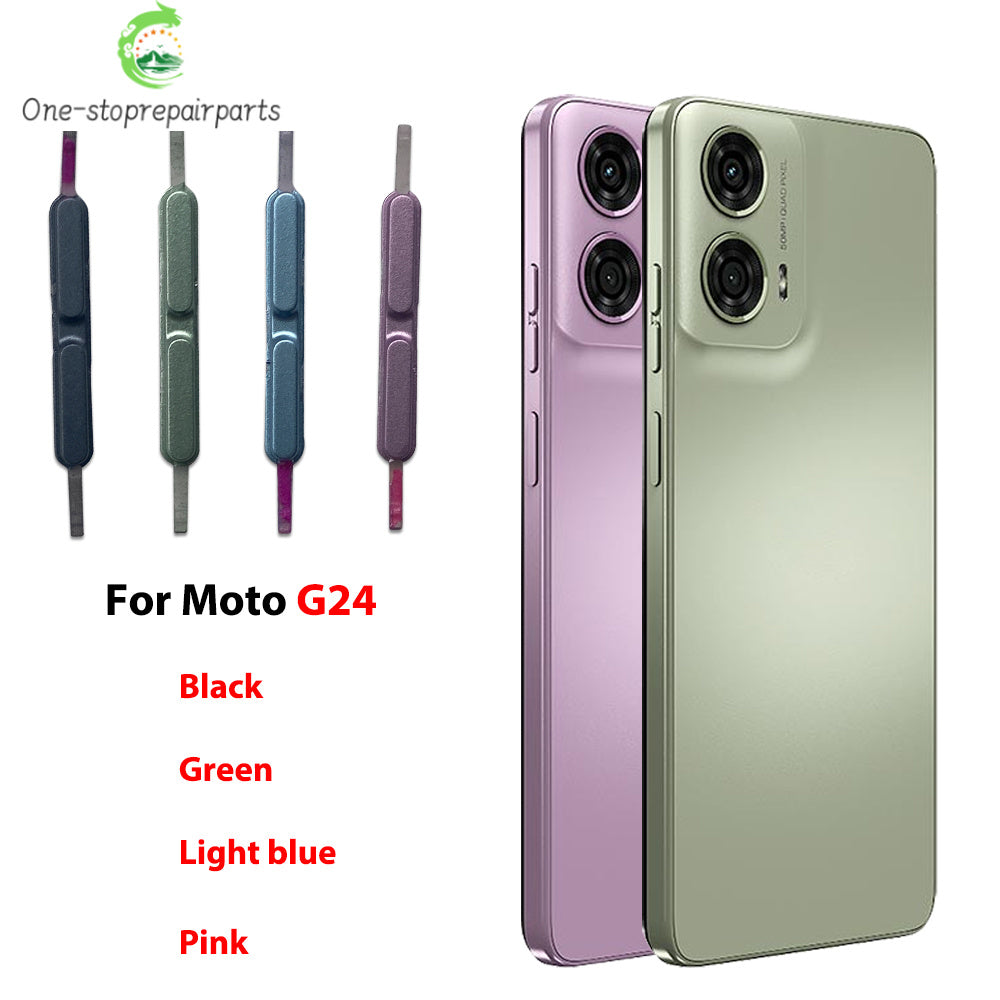 Side Key Power and Volume Button Key For Motorola Moto G04 G14 G24 G34 G54 G84 Replacement Parts Motorola phone repair parts