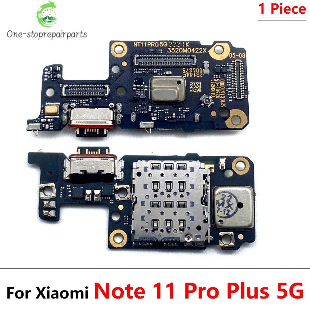 New For Xiaomi Redmi Note 11 11E 12 13 Pro Plus 4G 5G USB Charging Port Dock Charger Connector Board Microphone Flex Cable Xiaomi  Xiao mi phone repair parts