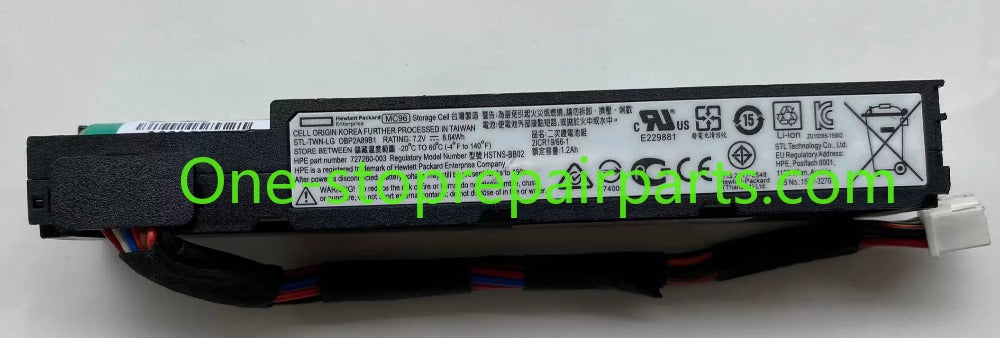 HPE Smart Storage Megacell Battery New HP 727258-B21 871264-001 727260-003 P440AR 96W Smart Storage Battery Array Card Battery Server repair parts