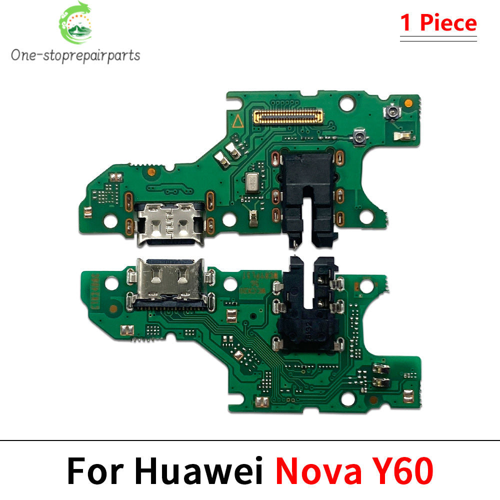 USB Charge Port Jack Dock Connector Charging Board Flex Cable For Huawei Nova 10 11 11i 12 12i Pro Se Y60 Y61 Y70 Y71 Y90 Y91 Huawei phone repair parts