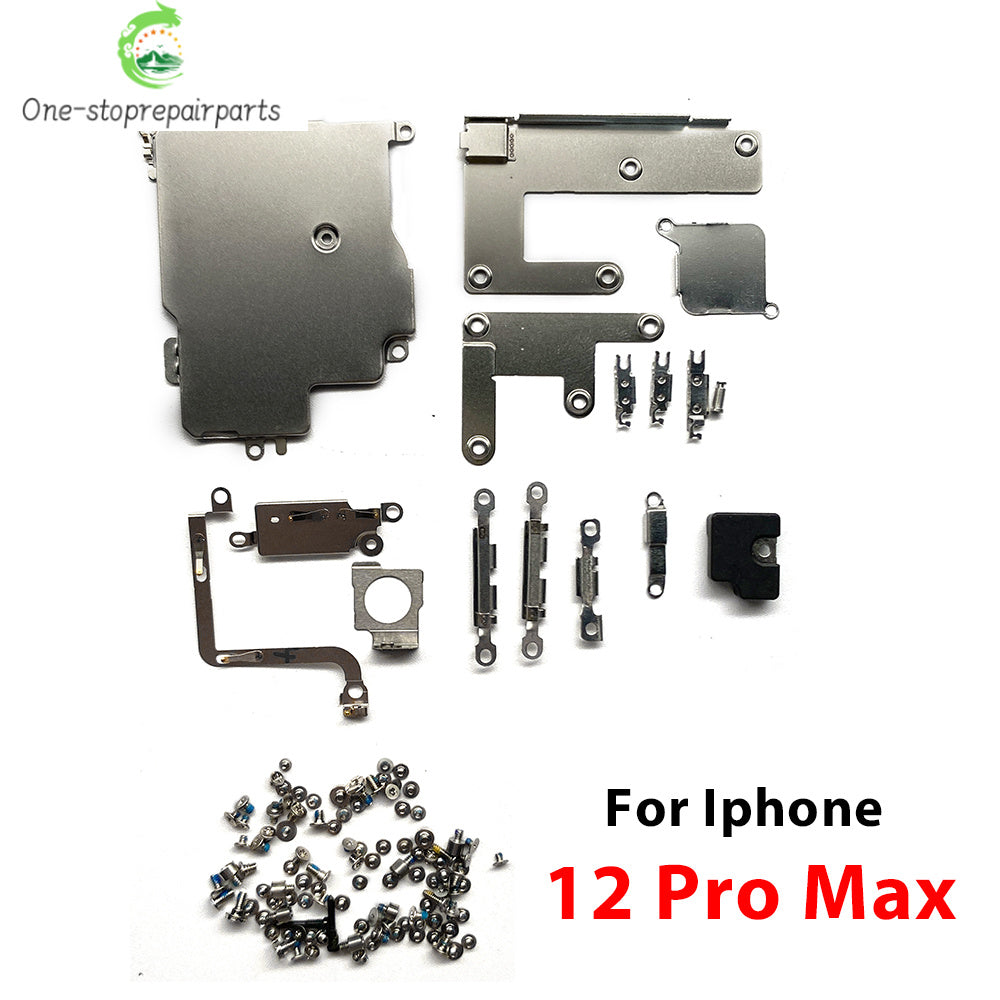 Full Inside Small Metal Holder Bracket Shield Plate Set Kit Full Screws Waterproof For iPhone 11 12 13 14 15 Pro Max 14 Plus iPhone phone repair parts