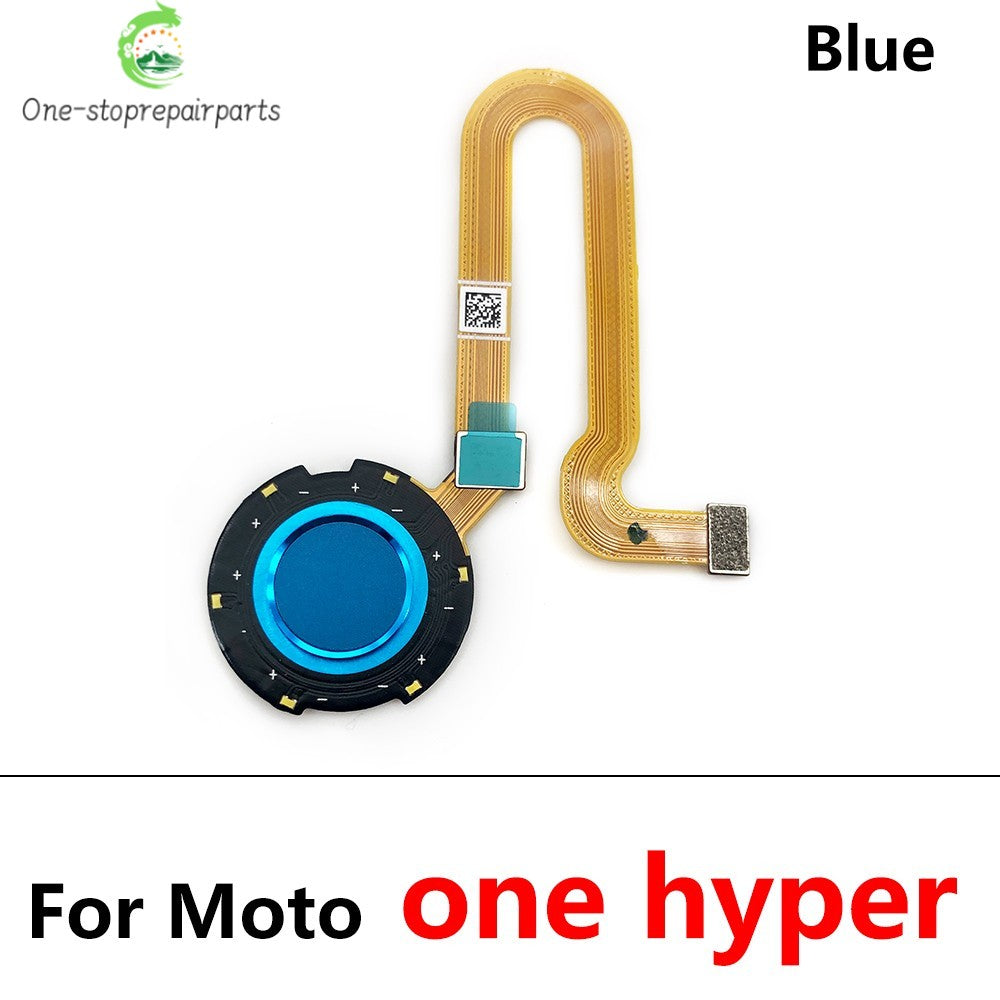 10Pcs, New For Motorola Moto One Vision Action Hyper Macro Fusion Plus Home Button FingerPrint Touch ID Sensor Flex Cable Motorola phone repair parts