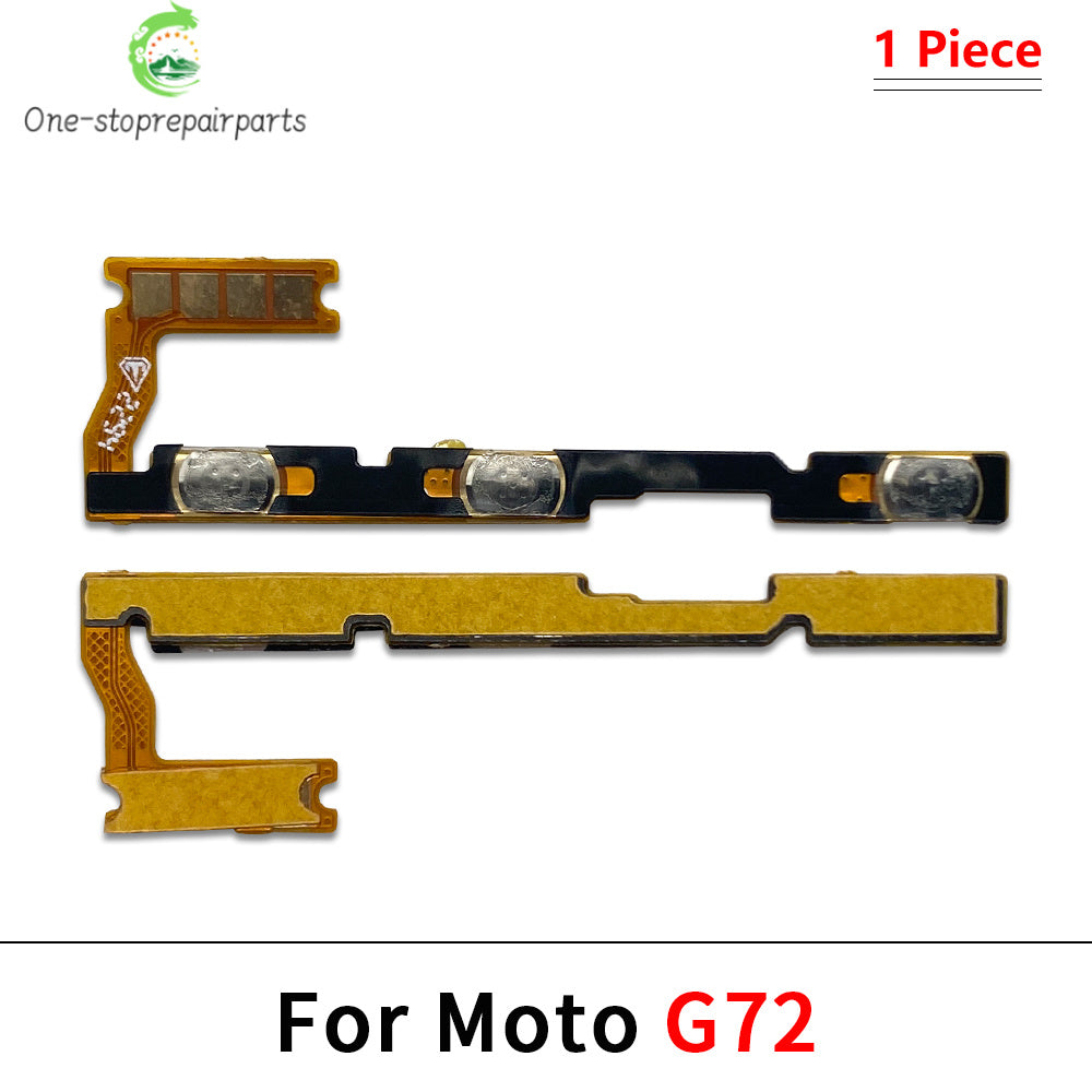50Pcs, Power On Off Button Volume Key Button Flex Cable For Moto G22 G32 G52 G72 G82 G13 G23 G53 G73 G04 G14 G34 G54 G84 Motorola phone repair parts