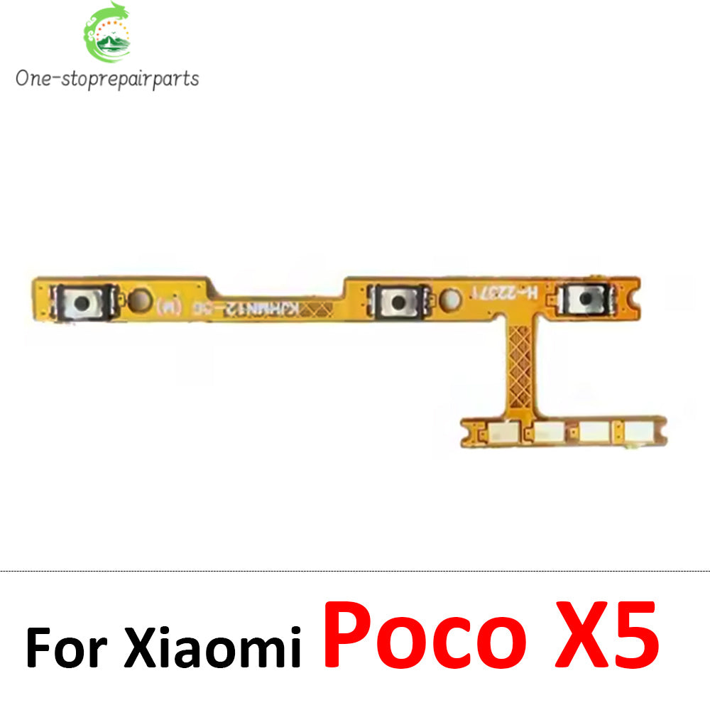 New For Xiaomi Poco F1 F2 F3 F4 F5 M3 M4 X3 X4 X5 X6 Pro 4G 5G GT Power Switch On / Off Button Volume Key Button Flex Cable  Xiaomi  Xiao mi phone repair parts