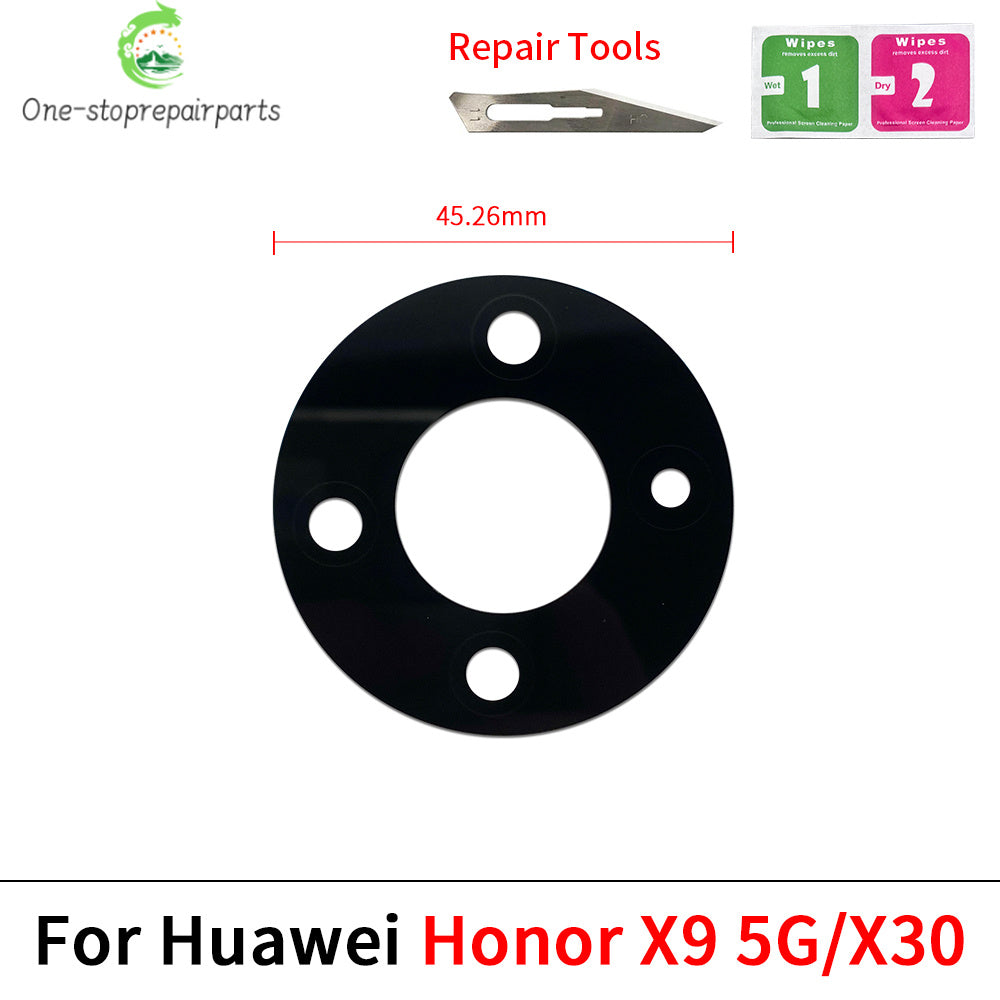 Camera Glass For Huawei Honor X5 X6 X6s X6A X6B X7 X7A X7B X8 X8A X8B X9 X9A X9B 4G 5G Rear Back Camera glass Lens With Adhesive Huawei phone repair parts