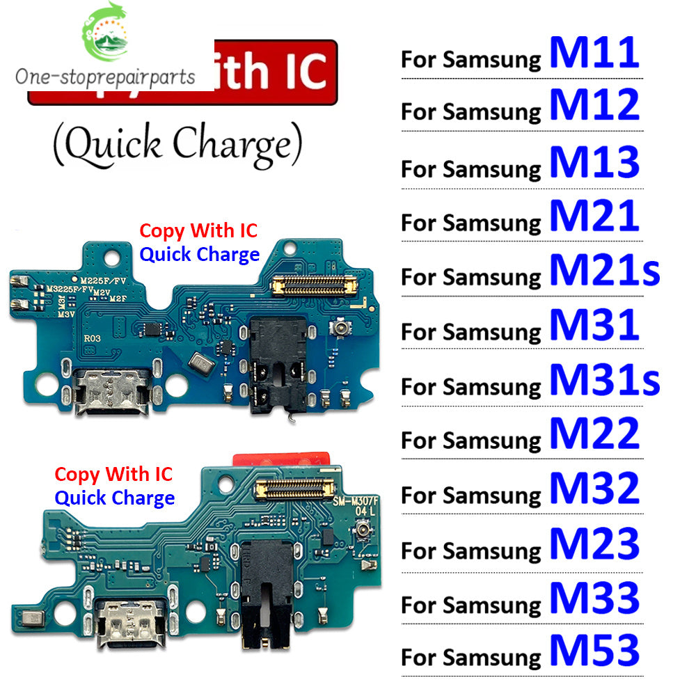 USB Charging Board Port Dock Charger Connector Flex Cable For Samsung M11 M12 M13 M21 M21s M31 M31s M22 M32 M23 M33 M53 4G 5G Samsung phone repair parts