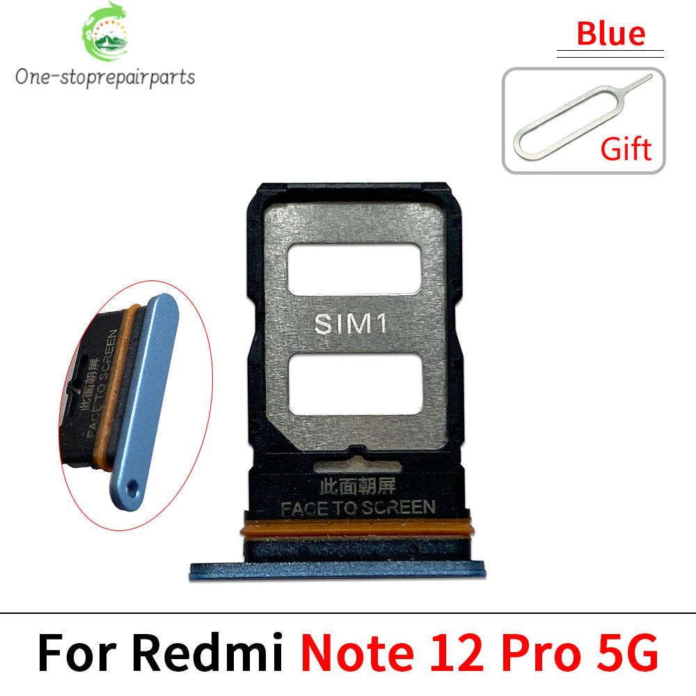 10Pcs, Micro Nano SIM Card Holder Tray Slot Holder Adapter Socket For Xiaomi Redmi Note 12 12s Pro Plus 4G 5G  Xiaomi  Xiao mi phone repair parts