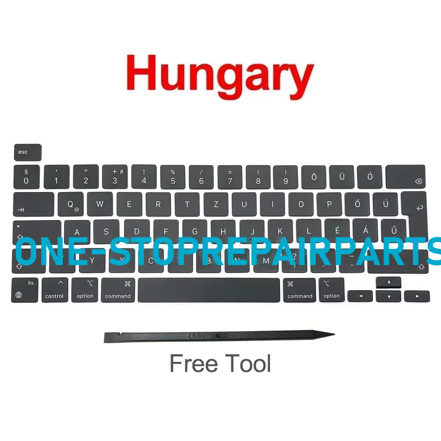New Laptop A2338 Keycap Keys key Cap Keyboard Russian RU US UK French Spain Germany Italy For Macbook Pro Retina 13" M1 M2 Macbook repair parts