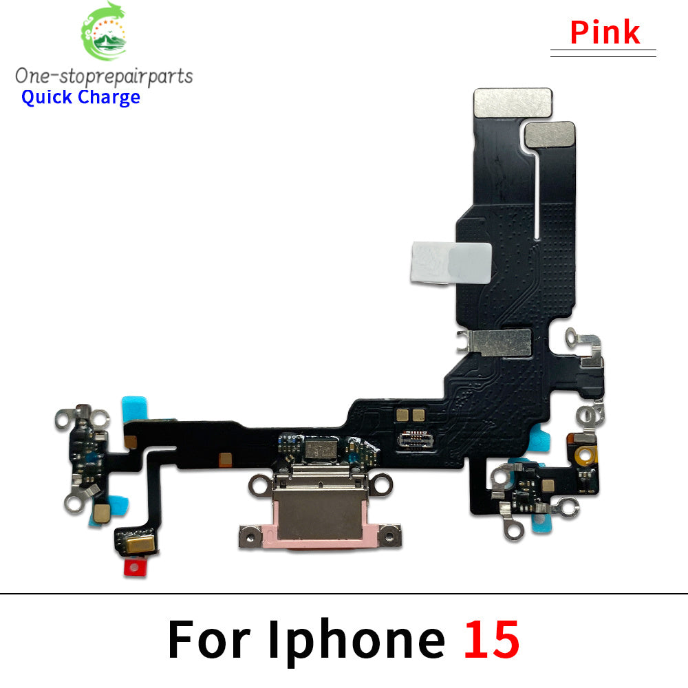 10Pcs, New For iPhone 15 Pro 15Pro Max Plus USB Charging Port Dock Charger Plug Connector Board Flex Cable iPhone phone repair parts