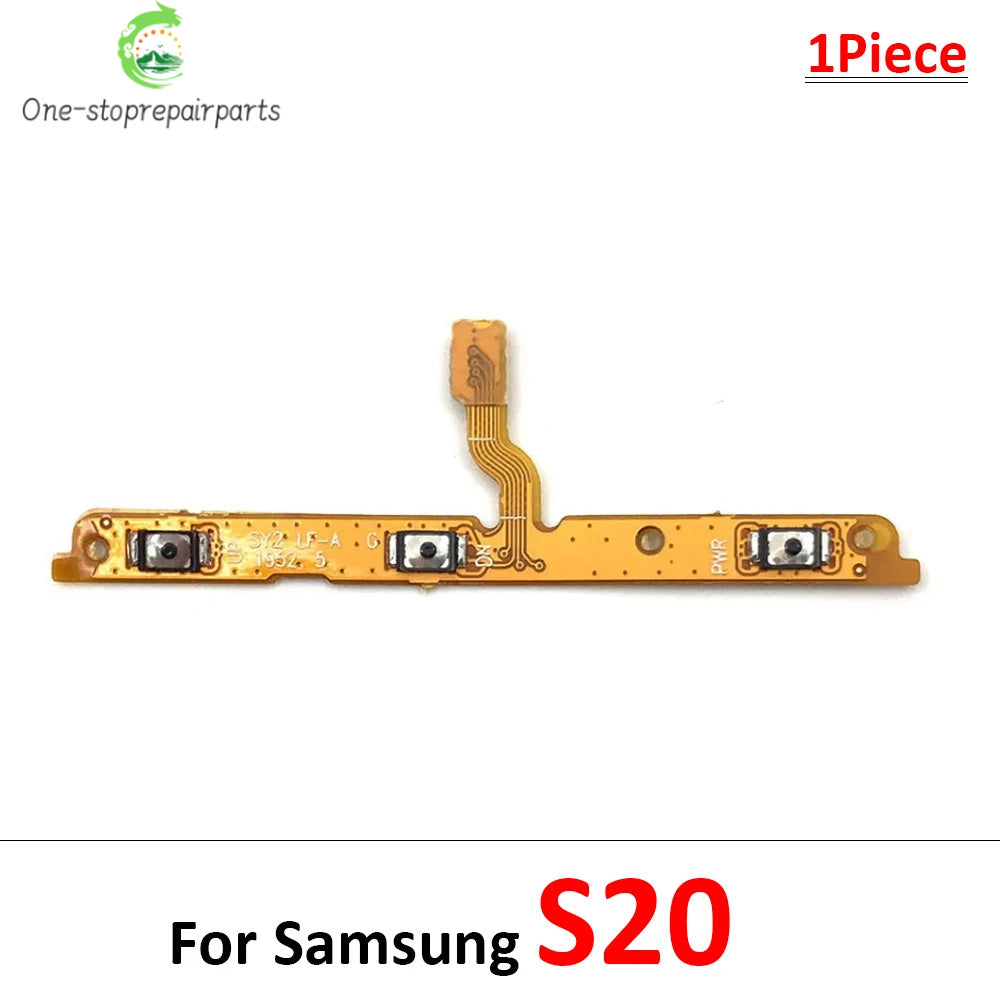 50Pcs, Power on/off Volume Key Button Flex Cable For Samsung S20 S21 S22 S23 Plus Ultra Fe Samsung phone repair parts