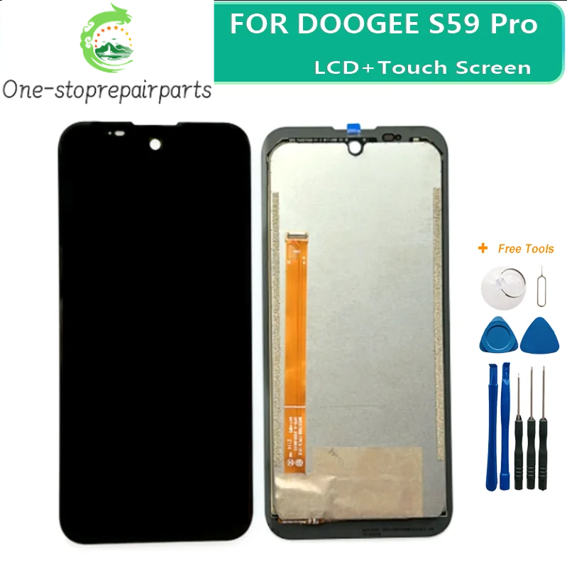 5.71 inch DOOGEE S59Pro LCD Display+Touch Screen 100% Original Tested LCD Digitizer Glass Panel Replacement For DOOGEE S59 Pro Doogee phone repair parts